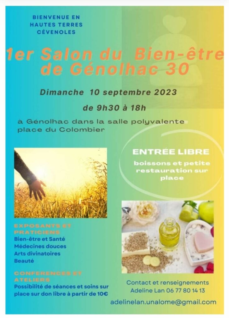 1er Salon du bien-être 2023 à Génolhac par Unalome chemin de vie